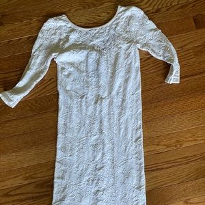White lace dress